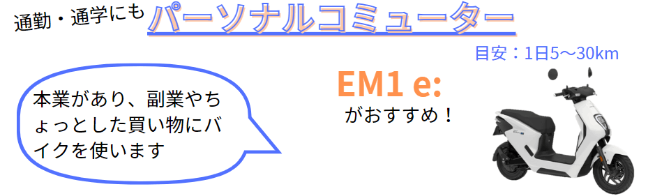 em1eは、副業やちょっとした買い物にもおすすめのパーソナルコミューターです